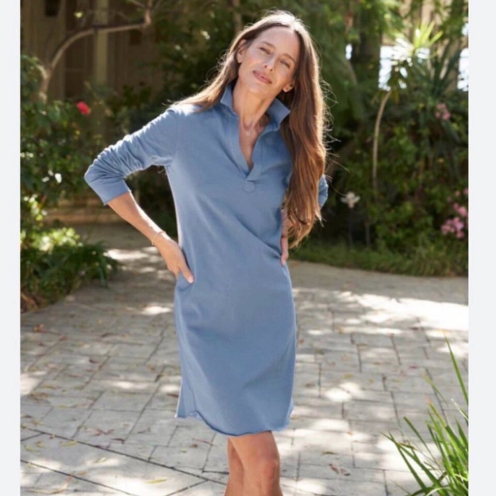 Frank & Eileen Henley Dress Hydrangea